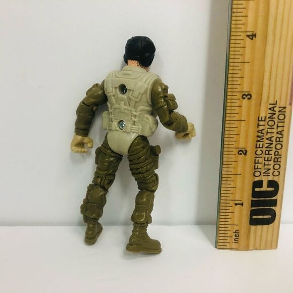 soldier action figures lot of 2 red hat black helmet army marine 4 inch pose-abl - Picture 9 of 11